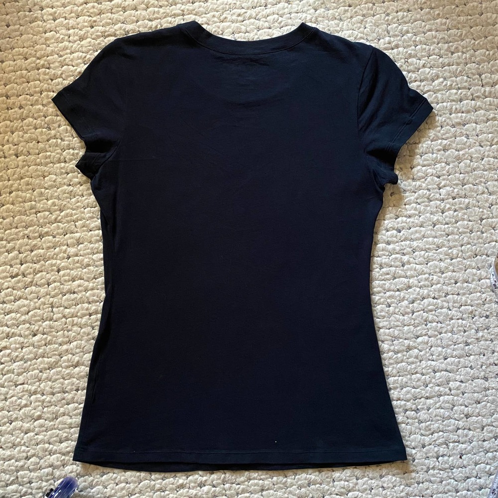 Ransom Silver Metallic Skull Black T-shirt! Beautiful 100% Cotton Tee S Like New - Picture 5 of 7